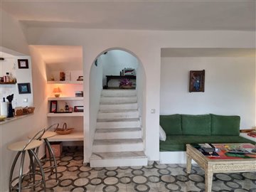Traditional Stylish Villa In Bodrum -Stairs to Hallway