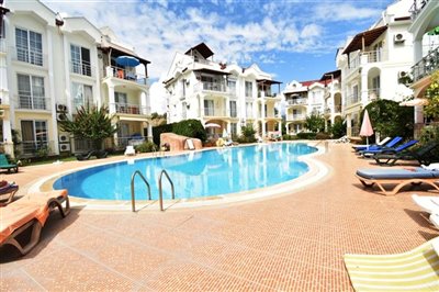 2 Bed Apartment In Fethiye For Sale - Large pool and plenty of sun terraces