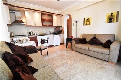 2 Bed Apartment In Fethiye For Sale - Spacious, bright open-plan living space