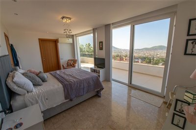 Exquisite Fethiye Detached Villa In Ovacik With A Private Pool For Sale - Stunning views from bedroom