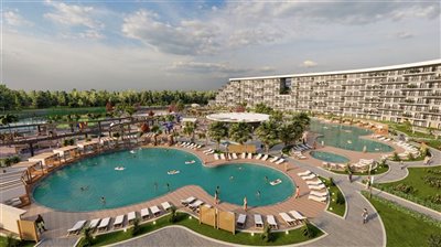 Amazing Off-Plan Project Of Antalya Apartments For Sale - Huge communal pool
