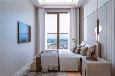 Luxury Off-Plan Antalya Properties For Sale - Double bedroom