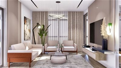 Impressive Antalya Apartments For Sale - Lounge seating area