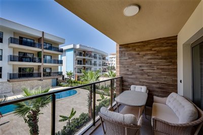 Newly Built Kusadasi Apartments with On-Complex Facilities for Sale - Balcony from living space