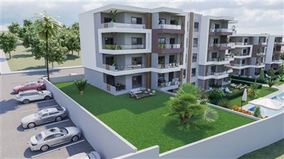Nearing Completion Modern Kusadasi Apartments For Sale - Private and secure for residents