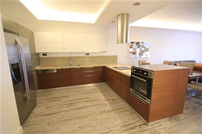 Newly Built, Sea and City View Kusadasi Apartments For Sale - Fully fitted modern kitchen