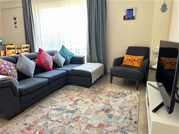 Stylish four-bedroom Duplex Apartment in Dalyan For Sale - Cosy yet modern lounge