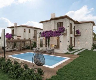 Nearing Completion Detached Stylish Marmaris Duplex Villas For Sale – Main view of private duplex villas
