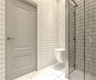 Nearing Completion Detached Stylish Marmaris Duplex Villas For Sale – Luxury bathroom