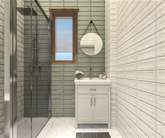 Nearing Completion Detached Stylish Marmaris Duplex Villas For Sale – Ensuite bathroom