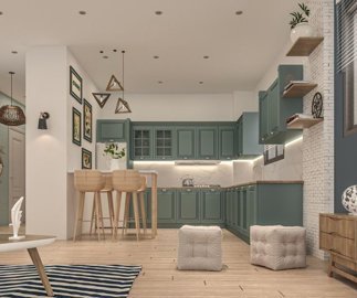 Nearing Completion Detached Stylish Marmaris Duplex Villas For Sale – Stylish fully fitted kitchen
