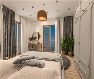 Nearing Completion Detached Stylish Marmaris Duplex Villas For Sale – Pristine double bedroom