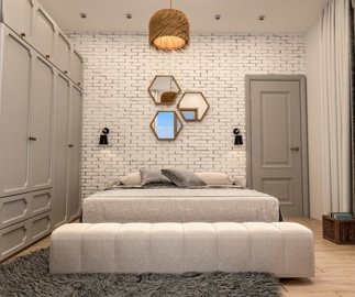 Nearing Completion Detached Stylish Marmaris Duplex Villas For Sale – Beautiful bedroom with ensuite