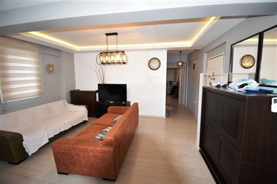 Spacious Fethiye Four Bedroom Duplex Apartment For Sale In A Popular Residential Location- Fully furnished living space