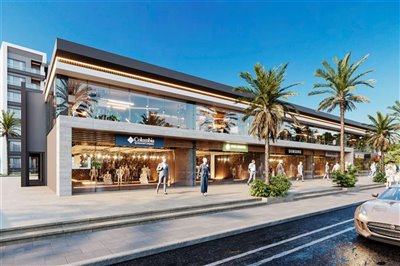 Luxury Antalya Investment Apartments For Sale - Shops and restaurants on-complex