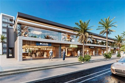 Luxury Antalya Investment Apartments For Sale - Modern shops from street