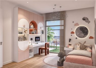 Luxury Antalya Investment Apartments For Sale - Lovely children's bedroom
