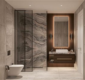 Luxury Antalya Investment Apartments For Sale - Gorgeous luxury bathroom