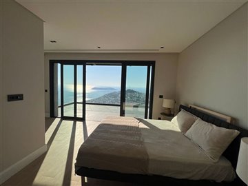 Enticing Luxury Villas In Bodrum For Sale - Beautiful bedroom with balcony access
