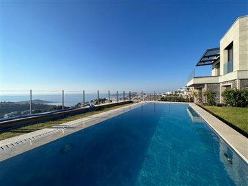 Enticing Luxury Villas In Bodrum For Sale - Large private pool with panoramic sea views