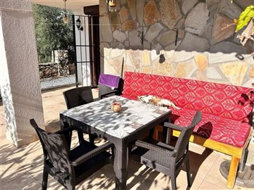 Detached Sea View Villa in Akbuk For Sale- Lovely seating area on terrace