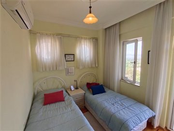 Rural Detached Fethiye Property For Sale - Comfortable twin bedroom