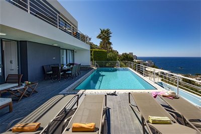 Immaculate Sea View Yalikavak Villa For Sale – Magnificent sea views from pool