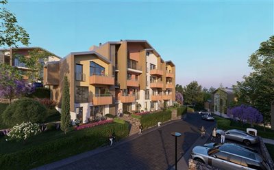 Enchanting Off-Plan Kusadasi Apartments For Sale - Communal exterior areas