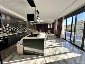 Unique Smart Home Property For Sale In Alanya - Vast open-plan living space