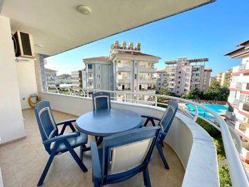 Impeccable Alanya Apartment For Sale – Seating area on very spacious balcony
