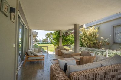 Prestigious Garden Apartment  in Gocek for sale - Beautiful seating veranda