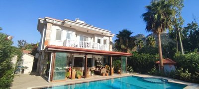 Must-See, Restored Traditional Dalyan Villa For Sale - View of traditional villa with private pool