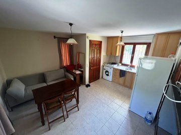 Delightful Semi-Detached Dalyan Cottage For Sale – Open-plan living room and kitchen