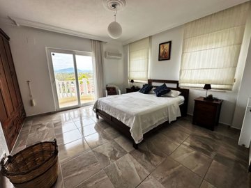 Renovated Private Dalyan Property For Sale - Huge master bedroom with balcony access and en suite bathroom