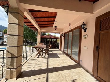 Serene Traditional Dalyan Property For Sale - Main entrance and covered sun terrace