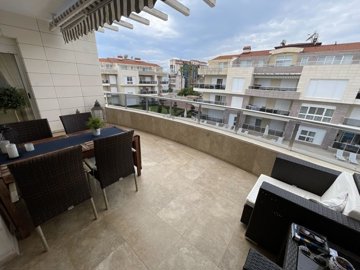 Spacious Duplex Apartment For Sale in Antalya - Huge balcony with surrounding views