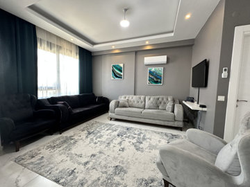 Immaculate Alanya Duplex Apartment For Sale – Stylish decor and furnishings in the lounge