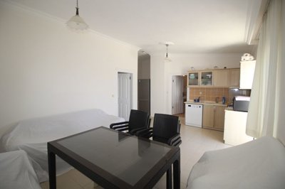 Ideally Located 3-Bedroom Didim Property For Sale – Lounge space through to the kitchen