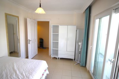 Ideally Located 3-Bedroom Didim Property For Sale – Lovely bright bedroom with access to the balcony