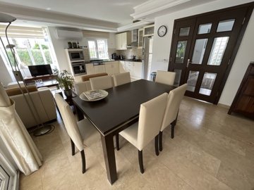 Outstanding Detached Villa For Sale in Belek - Lovely dining seating next to the kitchen