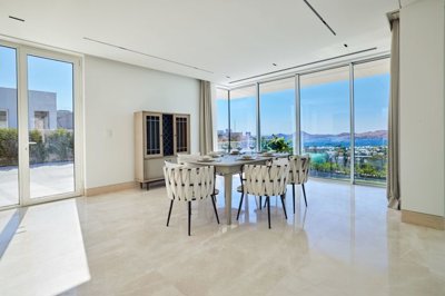 Luxury Bodrum Newly Built Elite Property For Sale - Wonderful views from the dining area