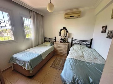 Dalyan Garden Apartment For Sale Near The Town - Lovely twin bedroom