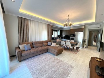 Exquisite Fully Furnished Kargicak Apartment For Sale - Gorgeous fully furnished living space and kitchen