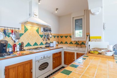 An attractive Seafront Garden Apartment in Gocek For Sale - A vintage design kitchen