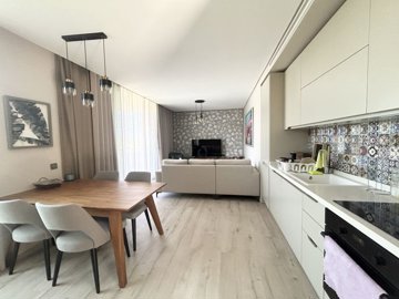 An Immaculate Terrace Apartment For Sale In Bodrum - Open-plan living space