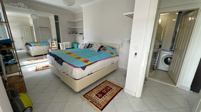 A Great Located Apartment In Belek, Antalya For Sale - View into the bedroom and bathroom