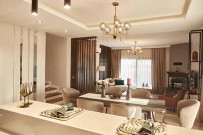 Detached Sea View Kusadasi Villa Is For Sale - View through to the lounge