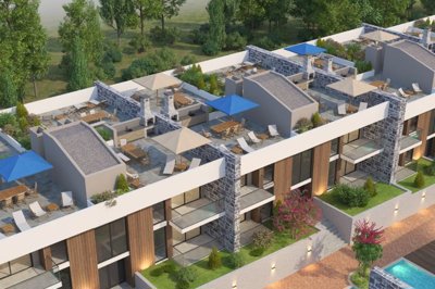 Notable Apartments For Sale In Kusadasi - Arial view over the apartments