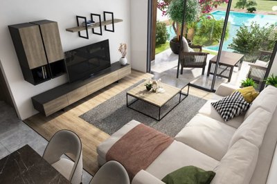 Notable Apartments For Sale In Kusadasi - Stylish design in the lounge