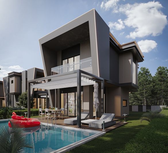 Image No.1-Villa de 3 chambres à vendre à Kusadasi